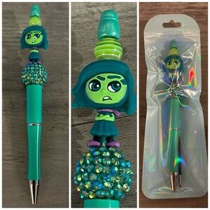 Inside Out Disgust beaded focal pen